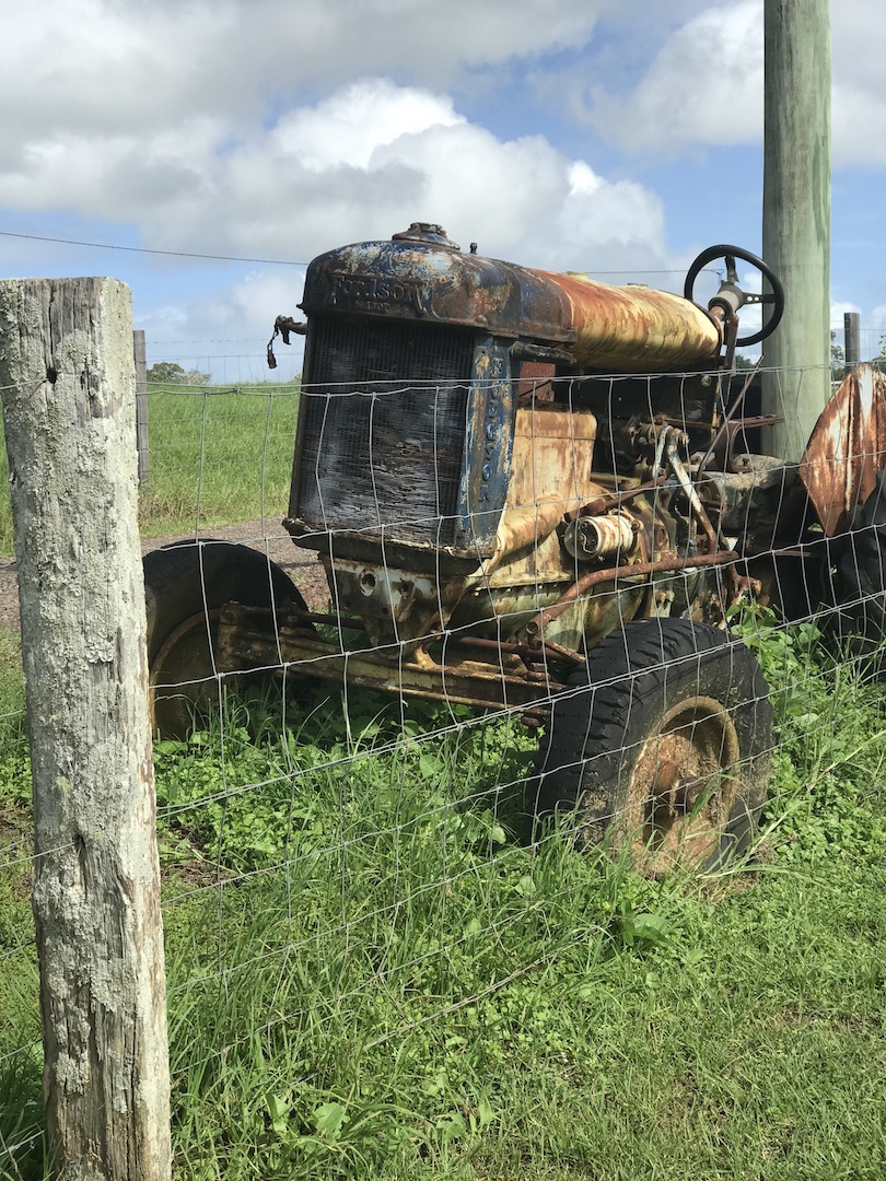 rusty tractor